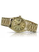 Gold men's watch Geneve ★ zlotychlopak.pl ★ Gold purity 585 333 Low Price!