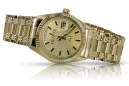 Gold men's watch Geneve ★ zlotychlopak.pl ★ Gold purity 585 333 Low Price!