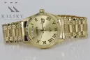 Prześliczny złoty zegarek damski 14k 585 Geneve mw013ydg&mbw006yo-f