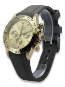 Amarillo 14k 585 oro hombre reloj Geneve mw014ydy