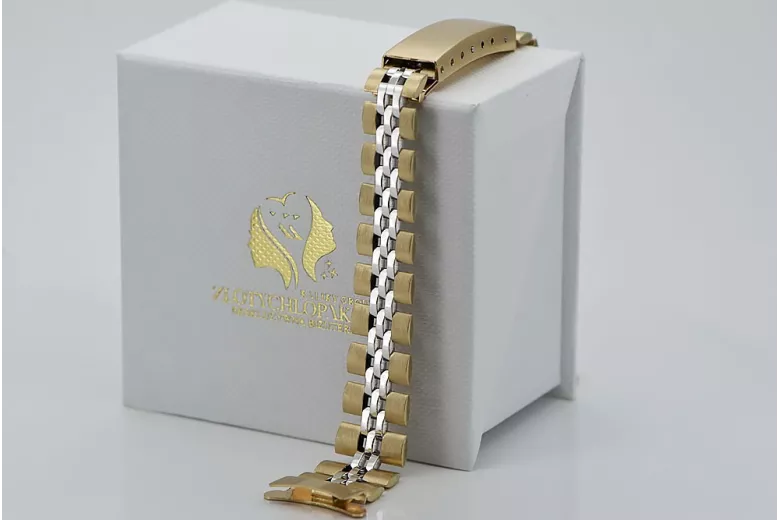 Gelbe Roségold Armband ★ russiangold.com ★ Gold 585 333 Niedriger Preis