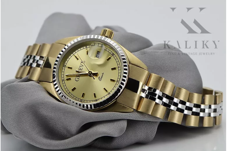 Reloj de oro para hombre Geneve ★ https://zlotychlopak.pl/es/ ★ Pureza del oro 585 333 ¡Precio bajo!