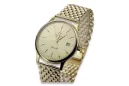 Gold men's watch Geneve ★ zlotychlopak.pl ★ Gold purity 585 333 Low Price!