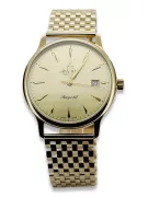 Gold men's watch Geneve ★ zlotychlopak.pl ★ Gold purity 585 333 Low Price!