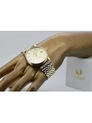 Gold men's watch Geneve ★ zlotychlopak.pl ★ Gold purity 585 333 Low Price!