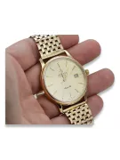 Gold men's watch Geneve ★ zlotychlopak.pl ★ Gold purity 585 333 Low Price!