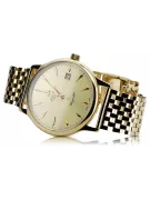 Gold men's watch Geneve ★ zlotychlopak.pl ★ Gold purity 585 333 Low Price!