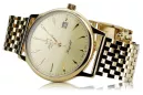 Gold men's watch Geneve ★ zlotychlopak.pl ★ Gold purity 585 333 Low Price!