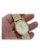 Gold men's watch Geneve ★ zlotychlopak.pl ★ Gold purity 585 333 Low Price!