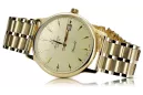 Gold men's watch Geneve ★ zlotychlopak.pl ★ Gold purity 585 333 Low Price!