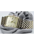 Gold men's watch Geneve ★ zlotychlopak.pl ★ Gold purity 585 333 Low Price!