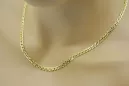 Italienische gelbe Monaliza-Kette aus 14 Karat 585er Gold mit Diamantschliff, cc081y