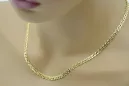 Italienische gelbe Monaliza-Kette aus 14 Karat 585er Gold mit Diamantschliff, cc081y