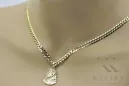 Yellow 14k gold Jezus pendant with Elegant chain pj004y20&cc099y55