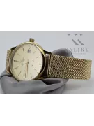 Gold men's watch Geneve ★ zlotychlopak.pl ★ Gold purity 585 333 Low Price!