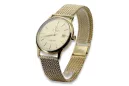 Gold men's watch Geneve ★ zlotychlopak.pl ★ Gold purity 585 333 Low Price!