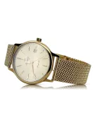 Gold men's watch Geneve ★ zlotychlopak.pl ★ Gold purity 585 333 Low Price!