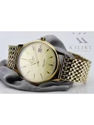 Gold men's watch Geneve ★ zlotychlopak.pl ★ Gold purity 585 333 Low Price!