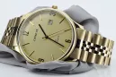 Gold men's watch Geneve ★ zlotychlopak.pl ★ Gold purity 585 333 Low Price!