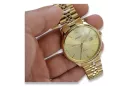 Herrenuhr aus 14 Karat 585er Gold mit Geneve-Armband mw017y&mbw018y