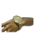 Reloj para hombre en oro de 14 quilates 585 con brazalete Geneve mw017y y mbw018y