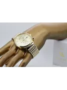 14k 585 златен часовник с гривна Geneve mw005ydy&mbw013yo