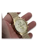 Uhr aus 14 Karat 585er Gold mit Armband Geneve mw005ydy&mbw013yo