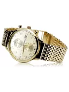 Yellow 14k 585 gold men's watch Geneve mw005ydy&mbw013yo