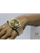 Gold men's watch Geneve ★ zlotychlopak.pl ★ Gold purity 585 333 Low Price!