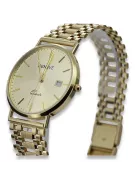 Gold men's watch Geneve ★ zlotychlopak.pl ★ Gold purity 585 333 Low Price!