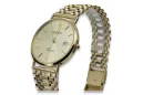 копие на мъжки златен часовник 14k 585 Geneve mw006y&mbw005y