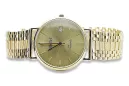 Gold men's watch Geneve ★ zlotychlopak.pl ★ Gold purity 585 333 Low Price!