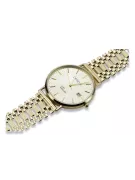 Gold men's watch Geneve ★ zlotychlopak.pl ★ Gold purity 585 333 Low Price!