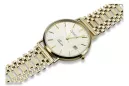 Gold men's watch Geneve ★ zlotychlopak.pl ★ Gold purity 585 333 Low Price!