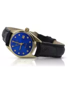 reloj Geneve de oro de 14 quilates para mujer con brazalete Lw023y&lbw004y