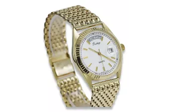 copie de Montre en or pour homme avec bracelet 14k 585 Geneve mw013ydbc&mbw013y