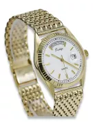 Gold men's watch Geneve ★ zlotychlopak.pl ★ Gold purity 585 333 Low Price!