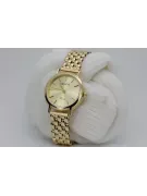 Goldene Herrenuhr Geneve ★ zlotychlopak.pl ★ Gold Reinheit 585 333 Niedriger Preis!