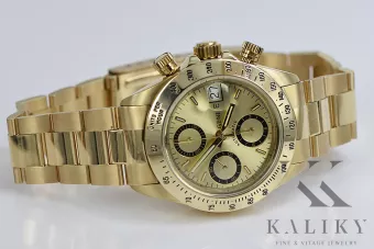 Жълт 14k 585 златен мъжки часовник Geneve mw041y&mbw017y