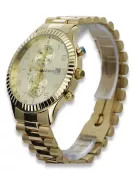 Goldene Herrenuhr Geneve ★ zlotychlopak.pl ★ Gold Reinheit 585 333 Niedriger Preis!