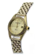 Goldene Herrenuhr Geneve ★ zlotychlopak.pl ★ Gold Reinheit 585 333 Niedriger Preis!