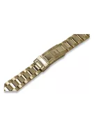 14K Gold Men's Watch Bracelet for Rolex, 20mm Italian