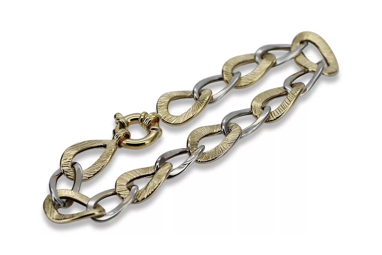 Yellow rose gold bracelet ★ russiangold.com ★ Gold 585 333 Low price