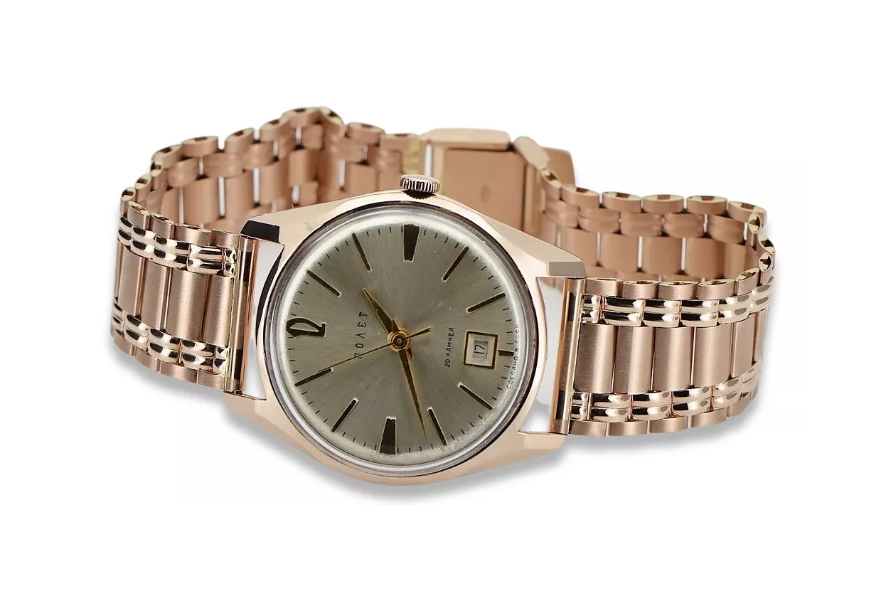 Vintage gold watch mens sale