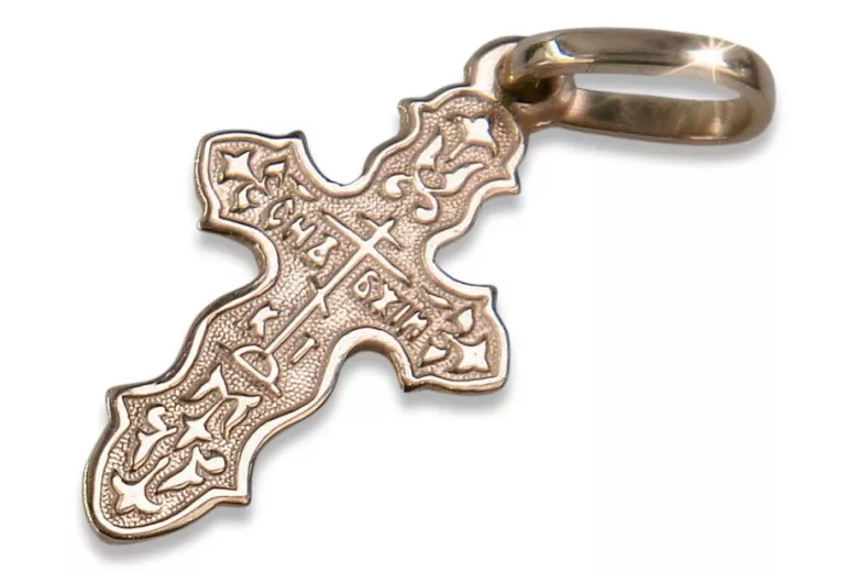 Gold Orthodox Cross ★ russiangold.com ★ Gold 585 333 Low price