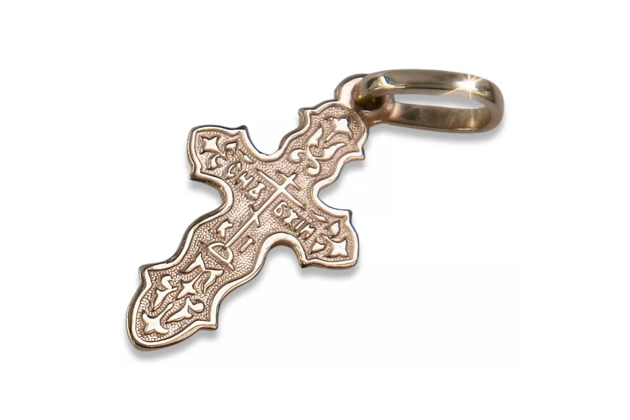 Orthodoxes Goldkreuz ★ russiangold.com ★ Gold 585 333 Niedriger Preis