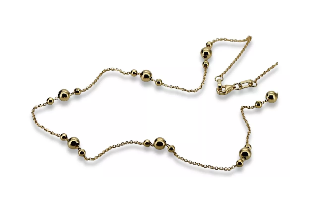 Yellow rose gold chain ★ russiangold.com ★ Gold 585 333 Low price