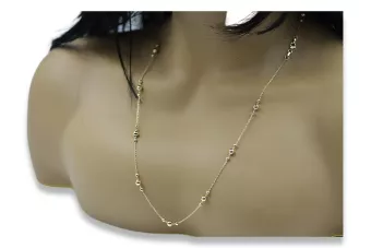 Oro 14k 585 cadena 45cm-65cm con una pulsera cfc015y&cfb015y