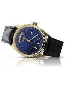 Gold men's watch Geneve ★ zlotychlopak.pl ★ Gold purity 585 333 Low Price!