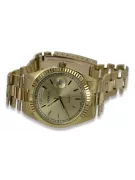 Gold men's watch Geneve ★ zlotychlopak.pl ★ Gold purity 585 333 Low Price!